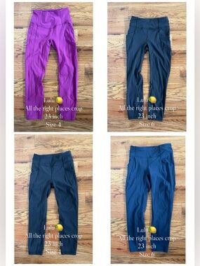 lululemon all the right places crop